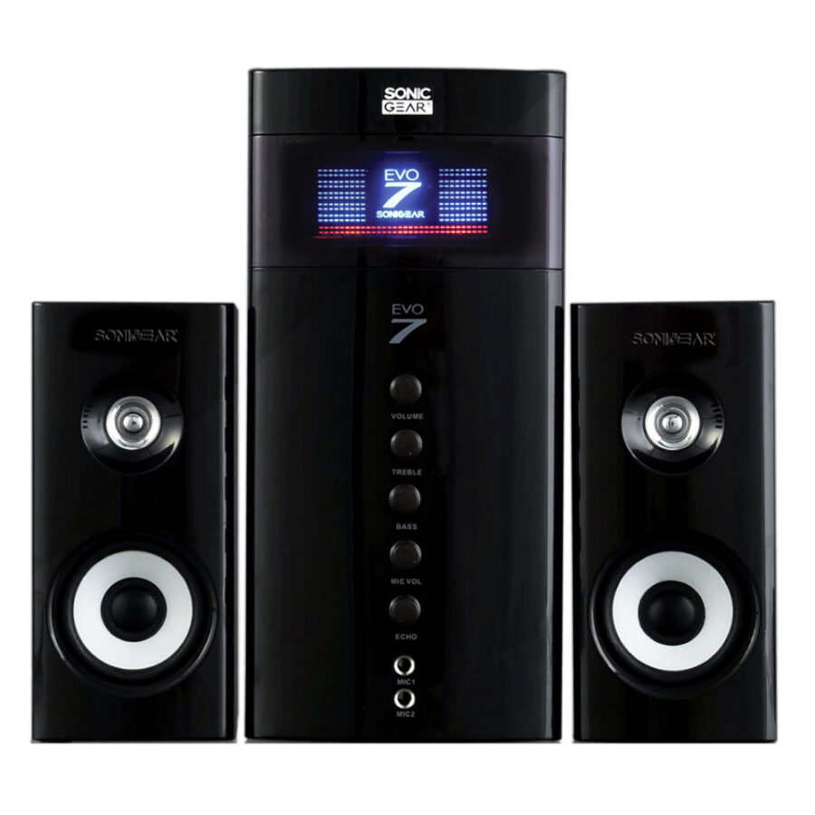SONIC GEARS BLUETOOTH MULTIMEDIA AUDIO SPEAKERS 2,1 BLACK
