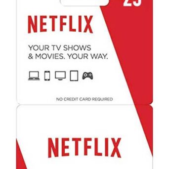 NETFLIX GIFT CARD 25E