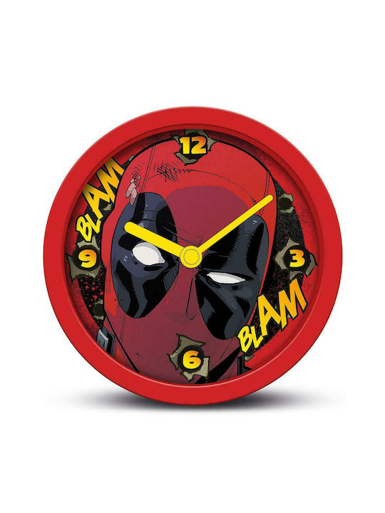 Pyramid Επιτραπέζιο Ρολόι με Ξυπνητήρι Deadpool Blam Blam Κόκκινο 16cm GP85893