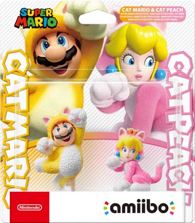 Amiibo Super Mario - Cat Mario and Cat Peach Double Pack