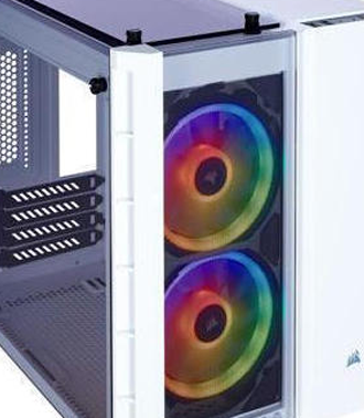 Corsair Crystal 280X RGB Tempered Glass Micro-ATX Case White (CC-9011137-WW)