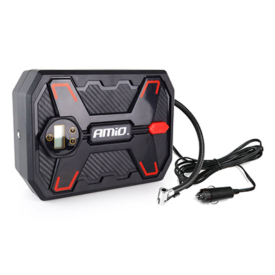 AMIO συμπιεστής αέρος αυτοκινήτου 02384, με LED, 12V, 150PSI/10bar