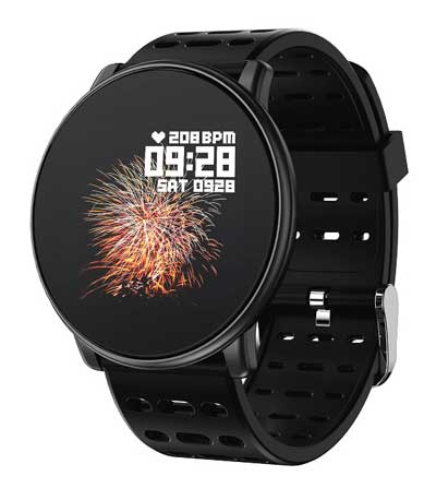 LEMFO Smart Bracelet LMF-LT03-BK με παλμογράφο, οξύμετρο, βήματα, μαύρο