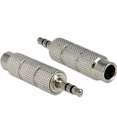DELOCK Αντάπτορας από 3.5mm σε 6.3mm, Metal, Silver