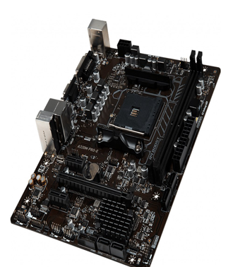 MSI Μητρική A320M PRO-E, 2x DDR4, AMD AM4, USB 3.1, mATX