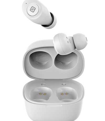 HIFUTURE earphones AirBuds, true wireless, με θήκη φόρτισης, λευκά