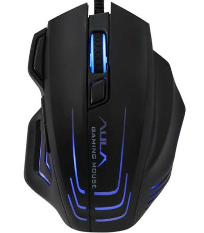 AULA ενσύρματο gaming ποντίκι Mountain S18, 7 πλήκτρα, RGB, μαύρο