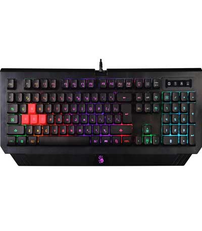 BLOODY ενσύρματο gaming πληκτρολόγιο BLD-B120N, RGB Backlit, μαύρο