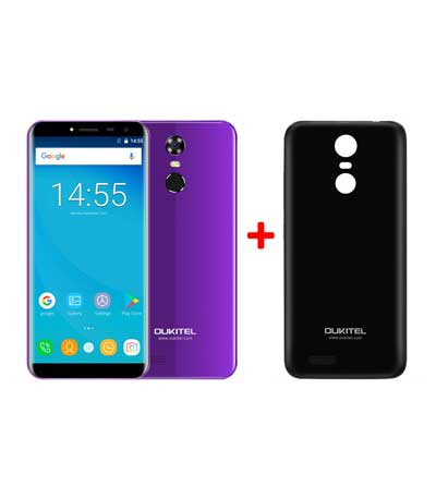 OUKITEL Smartphone C8 4G, 5.5", 2GB, 16GB, Quad-Core, 13MP, 3000mAh, μωβ