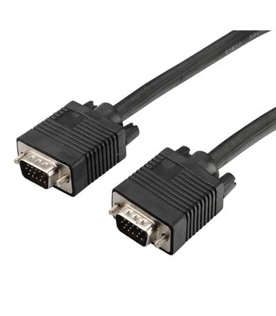 POWERTECH Καλώδιο VGA 15pin M-M, Full HD, Copper, 3+6, 1.5m, μαύρο