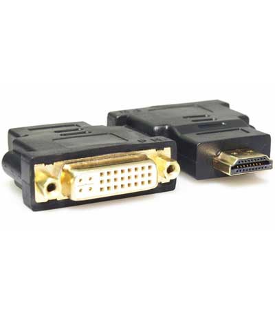 POWERTECH adapter HDMI 19pin male σε DVI I(DUAL LINK) 24+5 female.