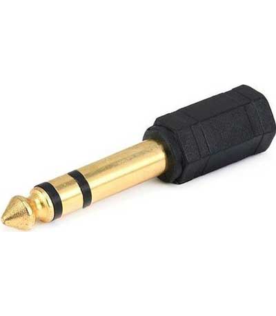 POWERTECH adapter STEREO 3.5mm F/M 6.35mm, gold, 1τμχ