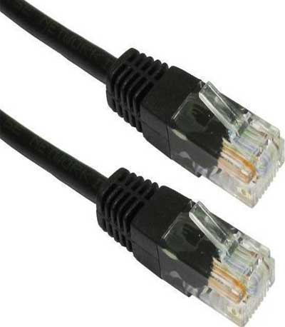 Power Tech Καλώδιο δικτύου UTP cat 5e - Μαύρο - 15 μετρό