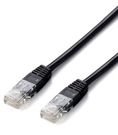 POWERTECH καλώδιο UTP Cat 5e CAB-N136, CCA 26AWG 0.4mm, 0.30m, μαύρο