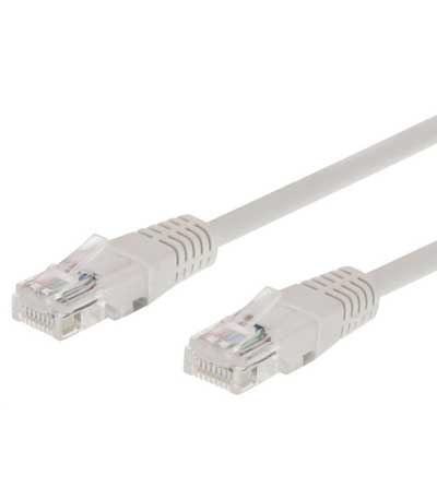 POWERTECH καλώδιο UTP Cat 5e CAB-N144, CCA 26AWG 0.4mm, 0.30m, γκρι