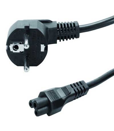 POWERTECH καλώδιο ρεύματος 3pin για laptop CAB-P005, 3x 0.3mm, 1.5m