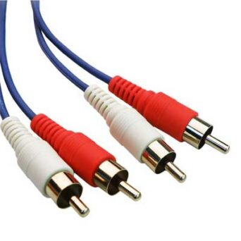 POWERTECH Καλώδιο 2x RCA Male σε 2x RCA Male CAB-R001, 1.5m