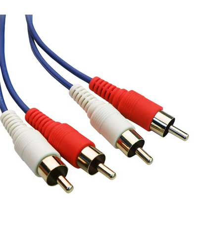 POWERTECH Καλώδιο 2x RCA Male σε 2x RCA Male CAB-R001, 1.5m