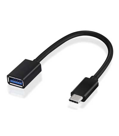 POWERTECH Καλώδιο USB Type-C σε USB 3.1 OTG, ABS, 0.20m, μαύρο