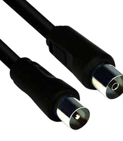 POWERTECH καλώδιο κεραίας για τηλεόραση CAB-V005, PAL, μαύρο, 3m
