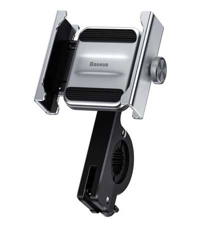 BASEUS βάση μηχανής για smartphone CRJBZ-0S Knight, μεταλλική, ασημί