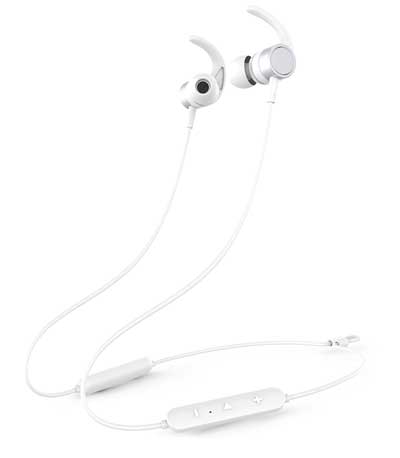 YISON Earphones E17-WH, Bluetooth 5.0, multipoint, με μαγνήτη, λευκά