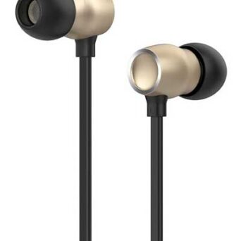 CELEBRAT earphones με μικρόφωνο G10, 10mm, 3.5mm, 1.2m, χρυσά