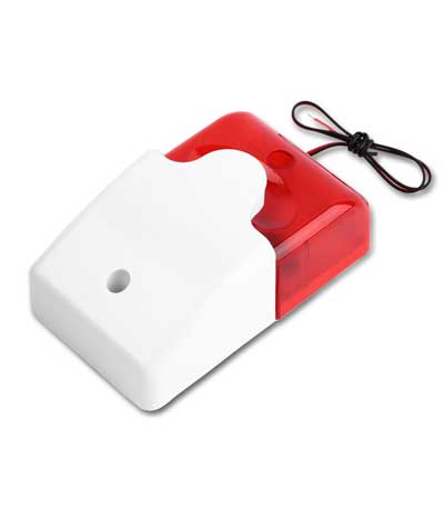 Σειρήνα πανικού Piezzo εσωτερικού χώρου HS-157, 12V, Red