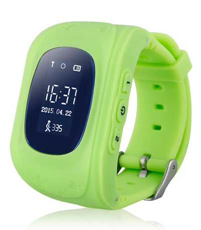 INTIME GPS Παιδικό ρολόι χειρός IT-025, SOS, βηματομετρητής, πράσινο
