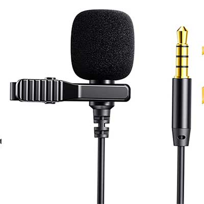 JOYROOM καλώδιο 3.5mm με ενσωματωμένο clip-on μικρόφωνο JR-LM1 2m, μαύρο