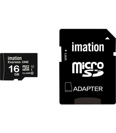 IMATION κάρτα μνήμης MicroSDHC UHS-1, 16GB, Read 45MB/s, Class 10