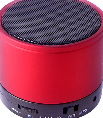 KISONLI Φορητό ηχείο K-S10, Bluetooth, SD/FM/Aux in, Handsfree, κόκκινο