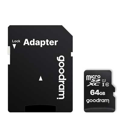 GOODRAM κάρτα μνήμης M1AA microSDΧC UHS-1, 64GB, Class 10