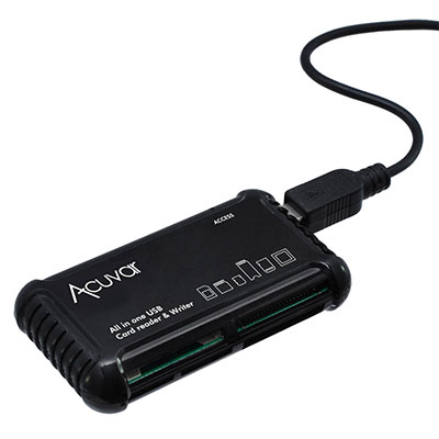 ACUVAR card reader MFALLCR1, SD/SDHC, Micro SD, CF, XD, MS/Pro, Duo Card