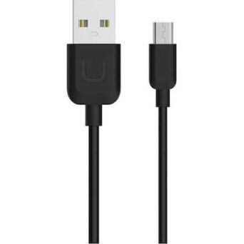 USAMS Καλώδιο USB σε Micro USB US-SJ098 U-Turn, 1m, μαύρο