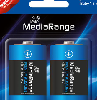 MEDIARANGE Premium αλκαλική μπαταρία C LR14 Baby 1.5V, 2τμχ