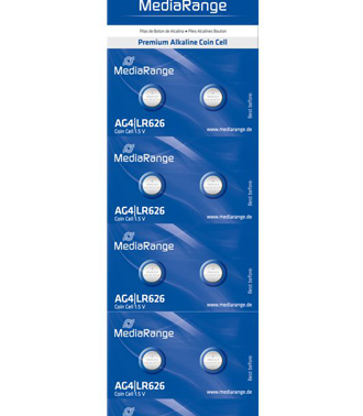 MEDIARANGE Μπαταρία Λιθίου AG4/LR626/, 1.5V, Pack 10τμχ