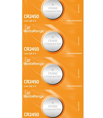 MEDIARANGE Μπαταρία λιθίου CR2450 3V, 5 τμχ