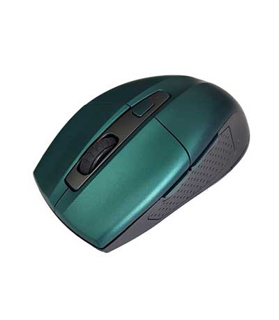 POWERTECH Ασύρματο ποντίκι PT-599, Οπτικό, 1600DPI, 6 πλήκτρα, πράσινο