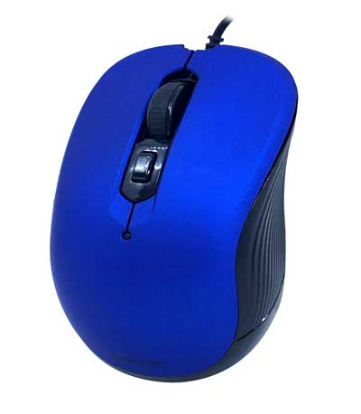 POWERTECH Ενσύρματο ποντίκι, Οπτικό, 3200DPI, USB, 5 πλήκτρα, μπλε
