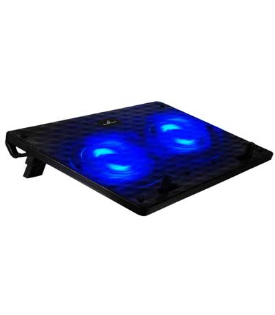 POWERTECH Βάση & ψύξη laptop PT-739 έως 17", 2x 120mm fan, LED, μαύρο