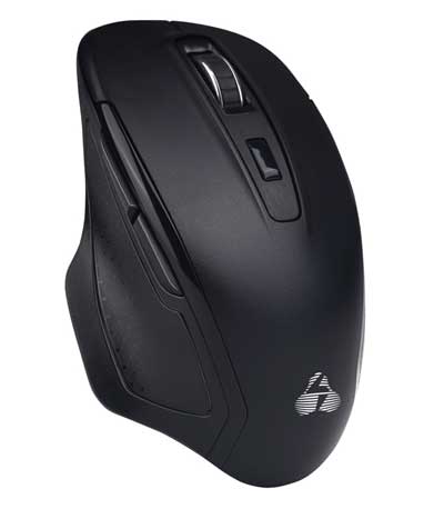 POWERTECH ασύρματο ποντίκι PT-853, 1000DPI, Nano USB-A & USB-C, μαύρο