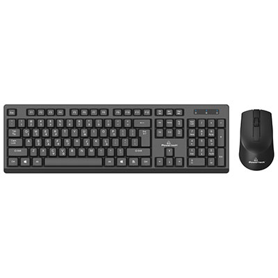POWERTECH set ποντίκι & πληκτρολόγιο PT-956, ασύρματο, 1600dpi, μαύρο