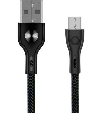 POWERTECH Καλώδιο USB σε Micro USB eco pvc PTR-0004, copper, 1m, μαύρο