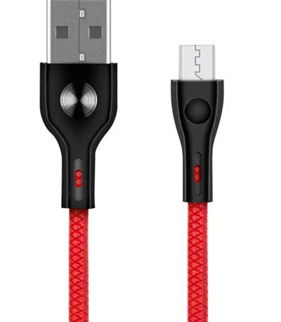 POWERTECH Καλώδιο USB σε Micro USB eco pvc PTR-0005, copper, 1m, κόκκινο