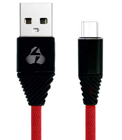 POWERTECH Καλώδιο USB σε Micro USB alu PTR-0011, copper, 1m, κόκκινο
