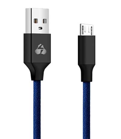 POWERTECH Καλώδιο USB σε Micro USB eco small PTR-0047 copper, 1m, μπλε
