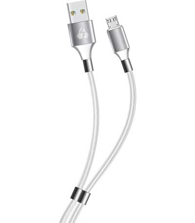 POWERTECH Καλώδιο USB σε Micro USB easy PTR-0085, copper, 1m, λευκό