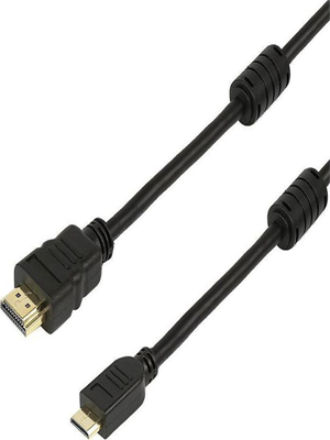 Powertech HDMI 19pin σε HDMI Mini - 1.4V / 2F + with ethernet - 1.5M