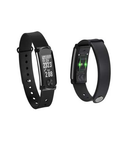 MOBILE ACTION Heart Fitness Band Q-68HR, με Smart Notifications, Black